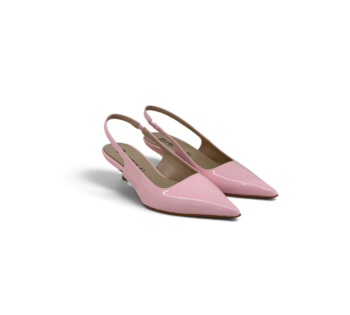 Slingback vernice pink