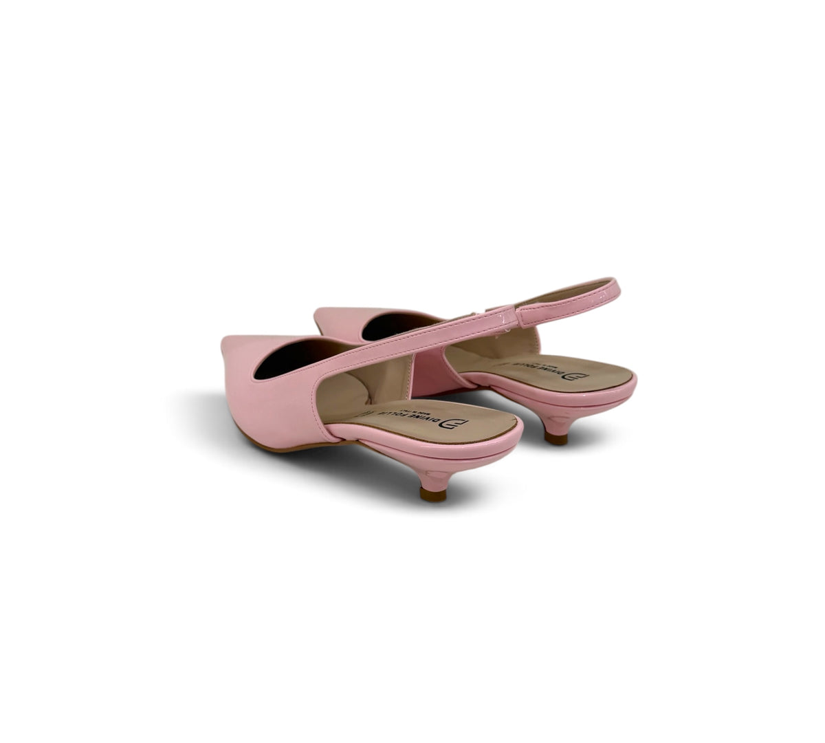 Slingback vernice pink