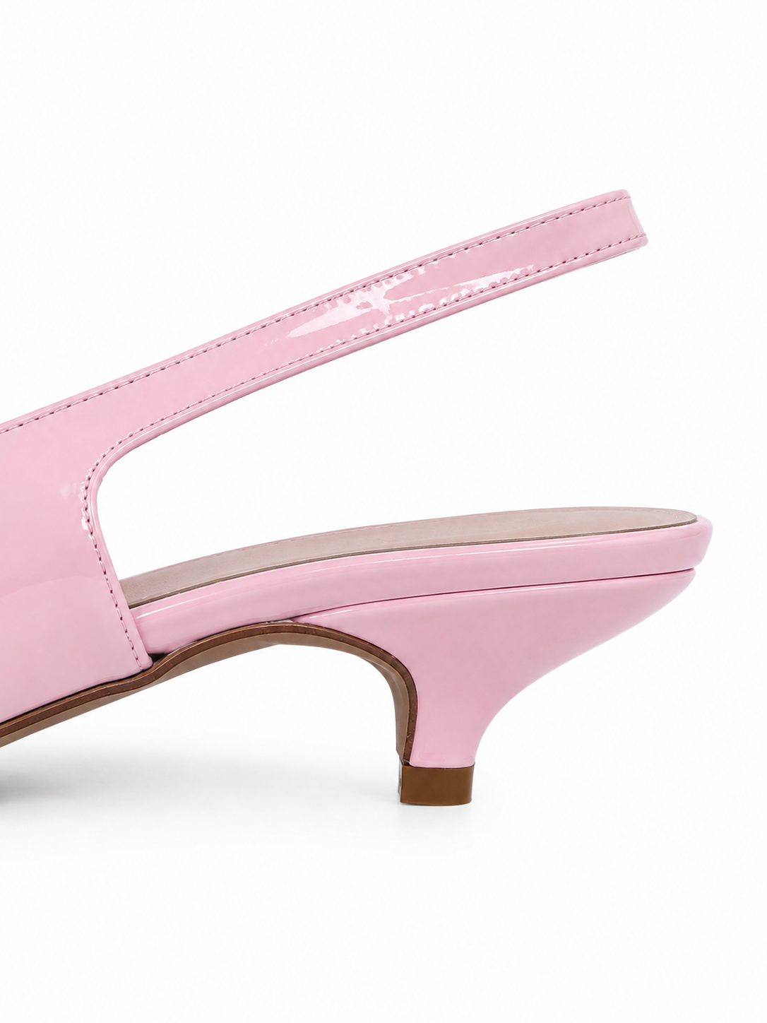 Slingback vernice pink
